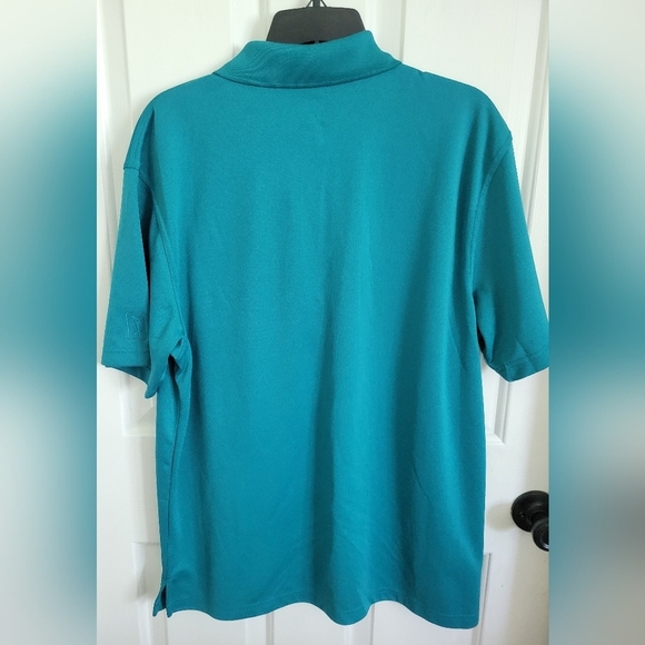 PGA Tour Men's Teal Blue Golf Polo Size Large - Picture 2 of 6